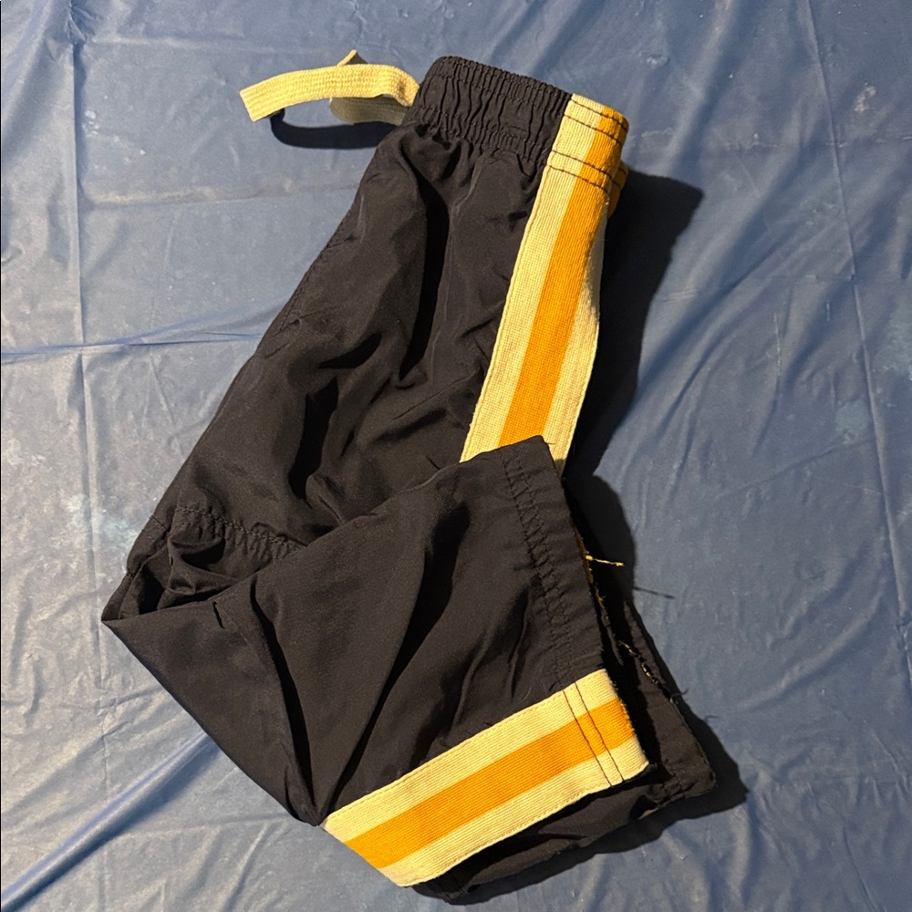 Carter's Black Shorts with Yellow Stripe